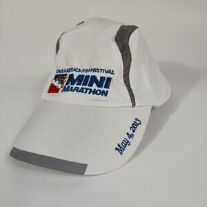 2013 Mini Marathon 500 Festival‎ Adjustable White Hat One America Indy Runner